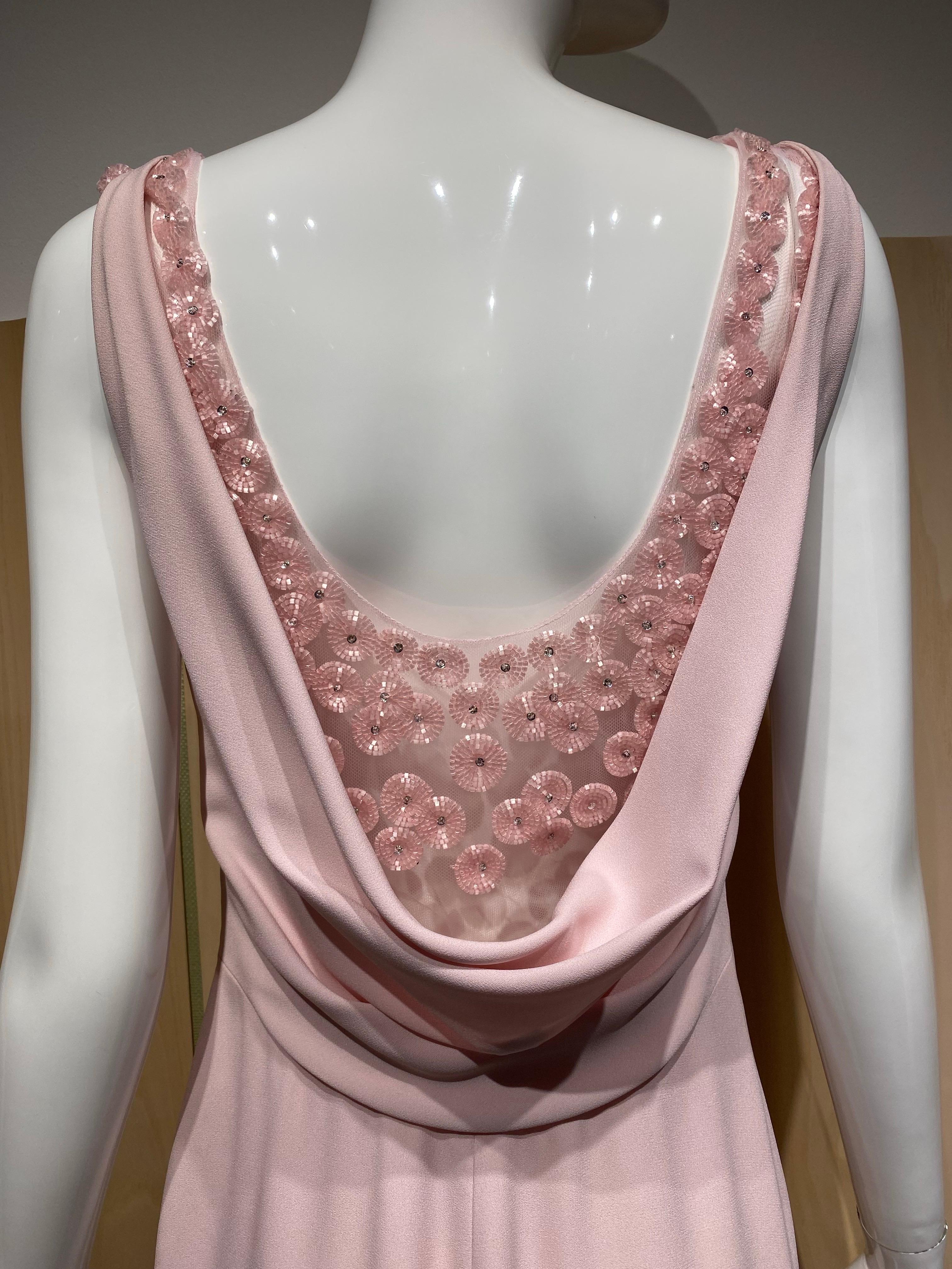 Abito rosa senza maniche di Valentino In condizioni ottime in vendita a Beverly Hills, CA