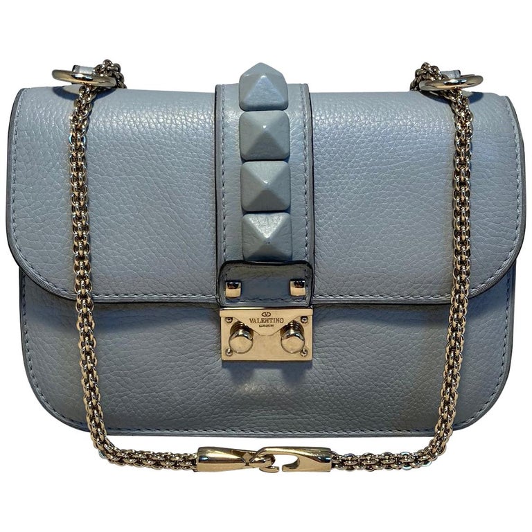 Valentino Small Glam Lock Rockstud Flap Bag Glamrock Shoulder Bag For Sale  at 1stDibs | valentino small glam lock bag