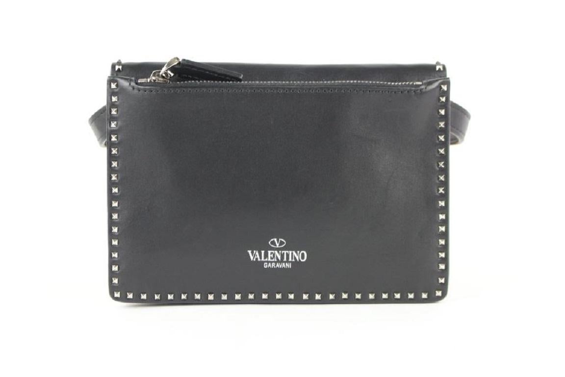 Valentino Small Rockstud 12me0102 Black Calfskin Leather Cross Body Bag For Sale 6