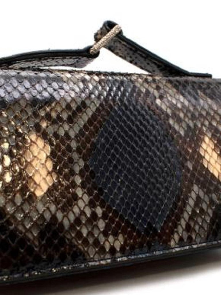 Valentino Snakeskin Box Bag For Sale at 1stDibs