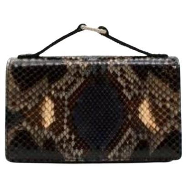 Valentino Snakeskin Box Bag For Sale at 1stDibs