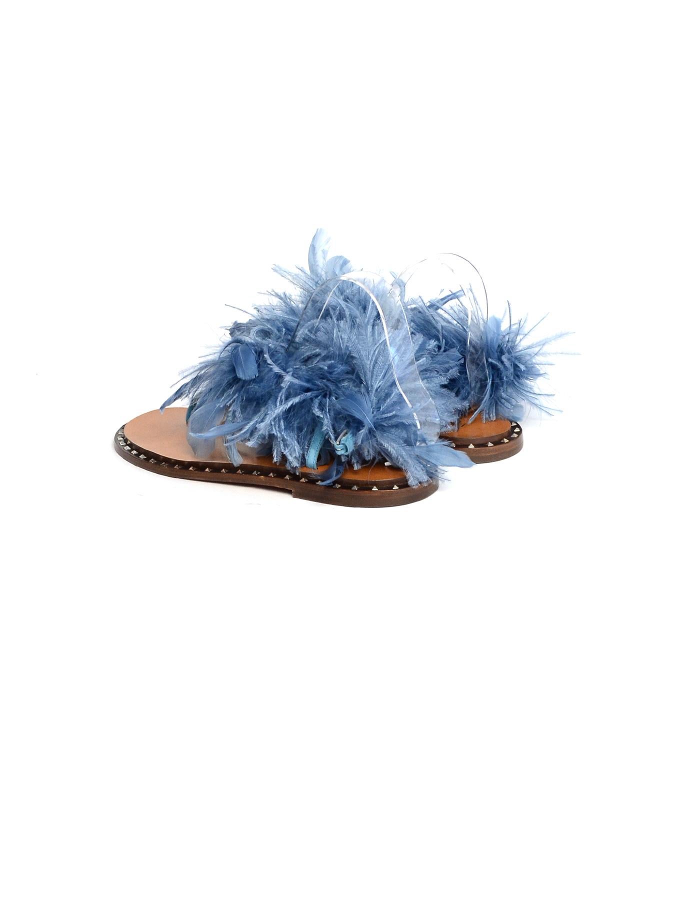 valentino feather sandals