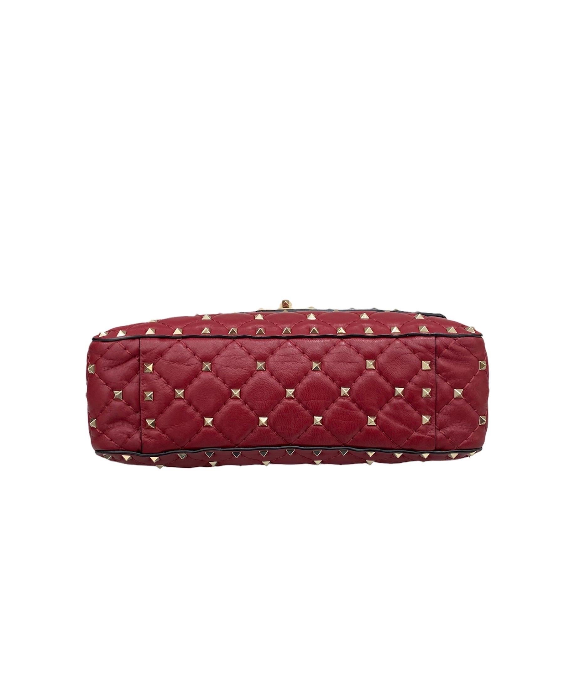 Valentino Spike Red Shoulder Bag 1