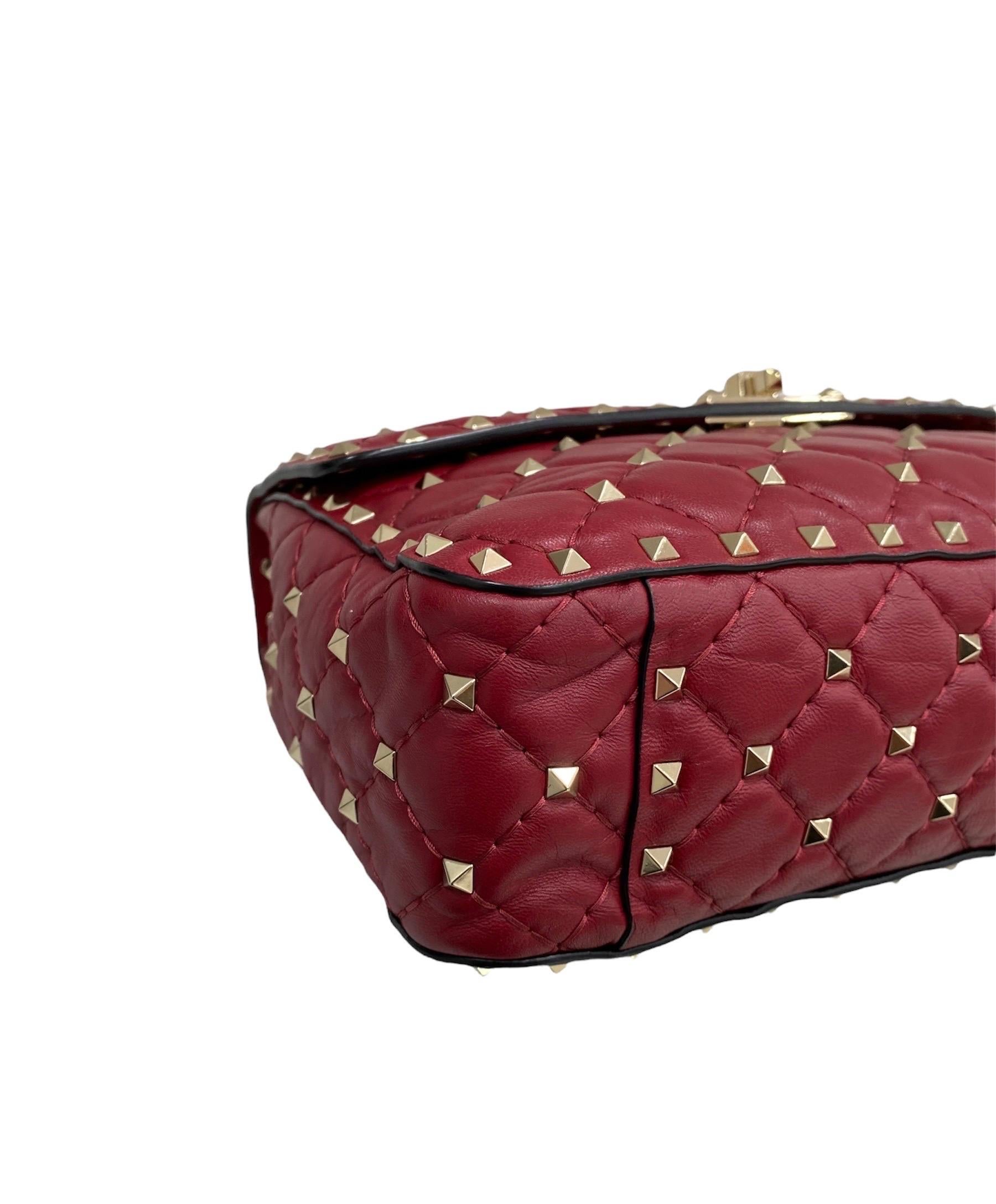 Valentino Spike Red Shoulder Bag 2