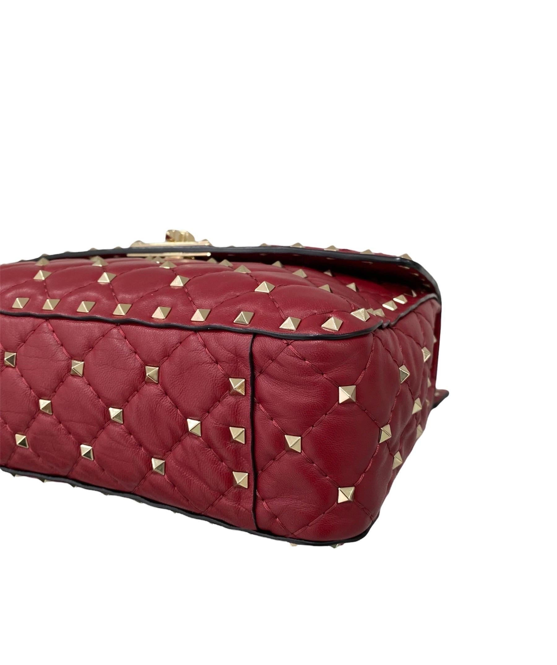 Valentino Spike Red Shoulder Bag 3