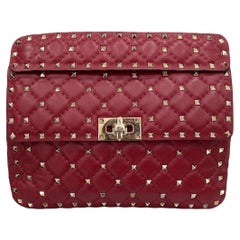 Valentino Spike Red Shoulder Bag