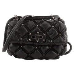 Valentino SpikeMe Flap Bag Quilted Leather Small