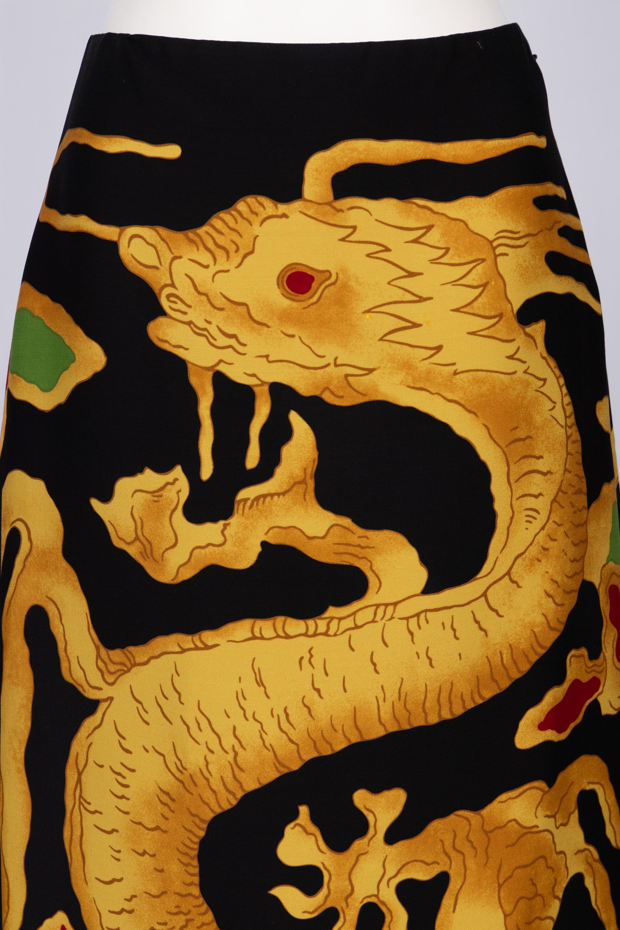 Valentino Gonna del Drago Primavera 2001 Edizione Limitata 1968 in vendita 1