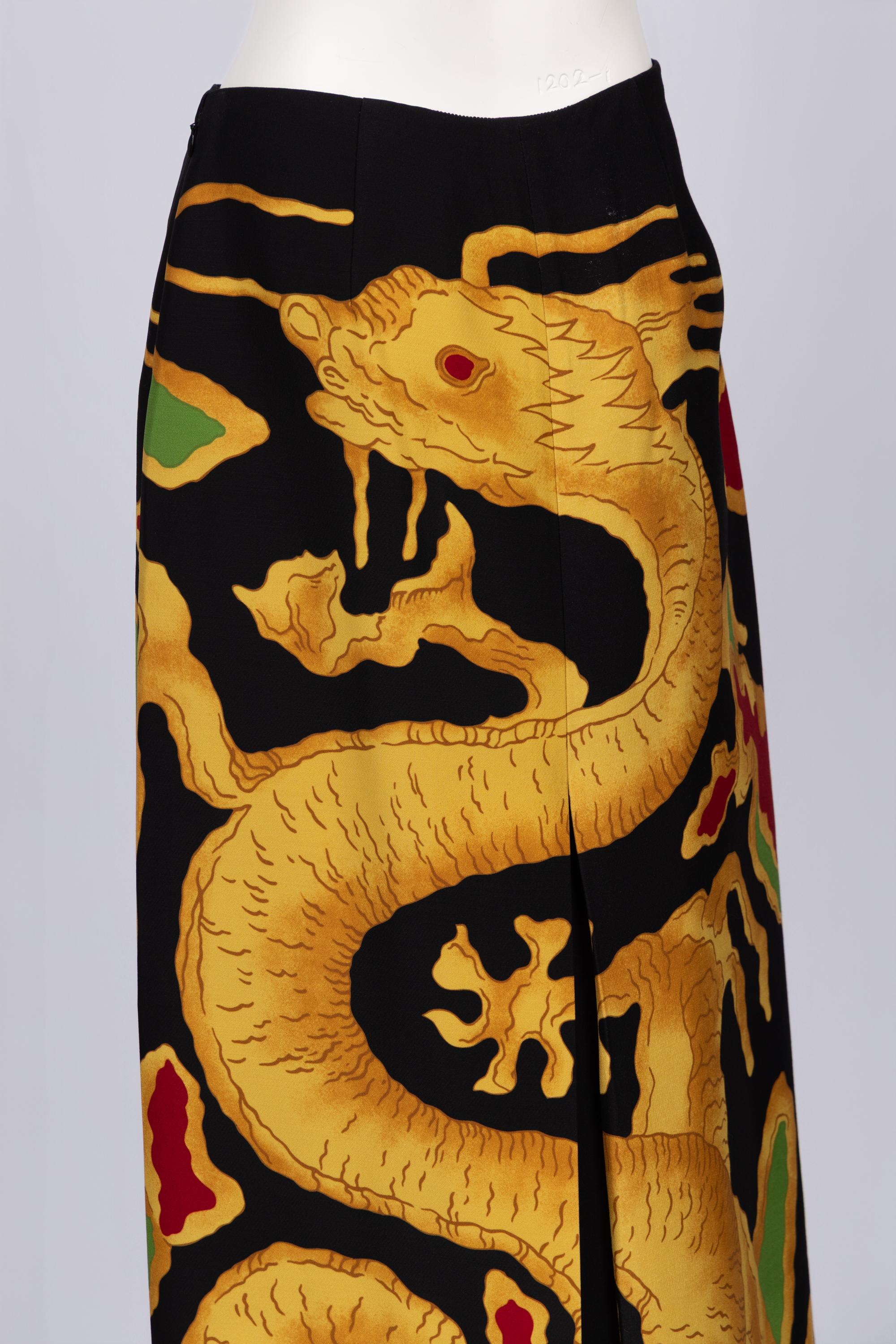 Valentino Gonna del Drago Primavera 2001 Edizione Limitata 1968 in vendita 2