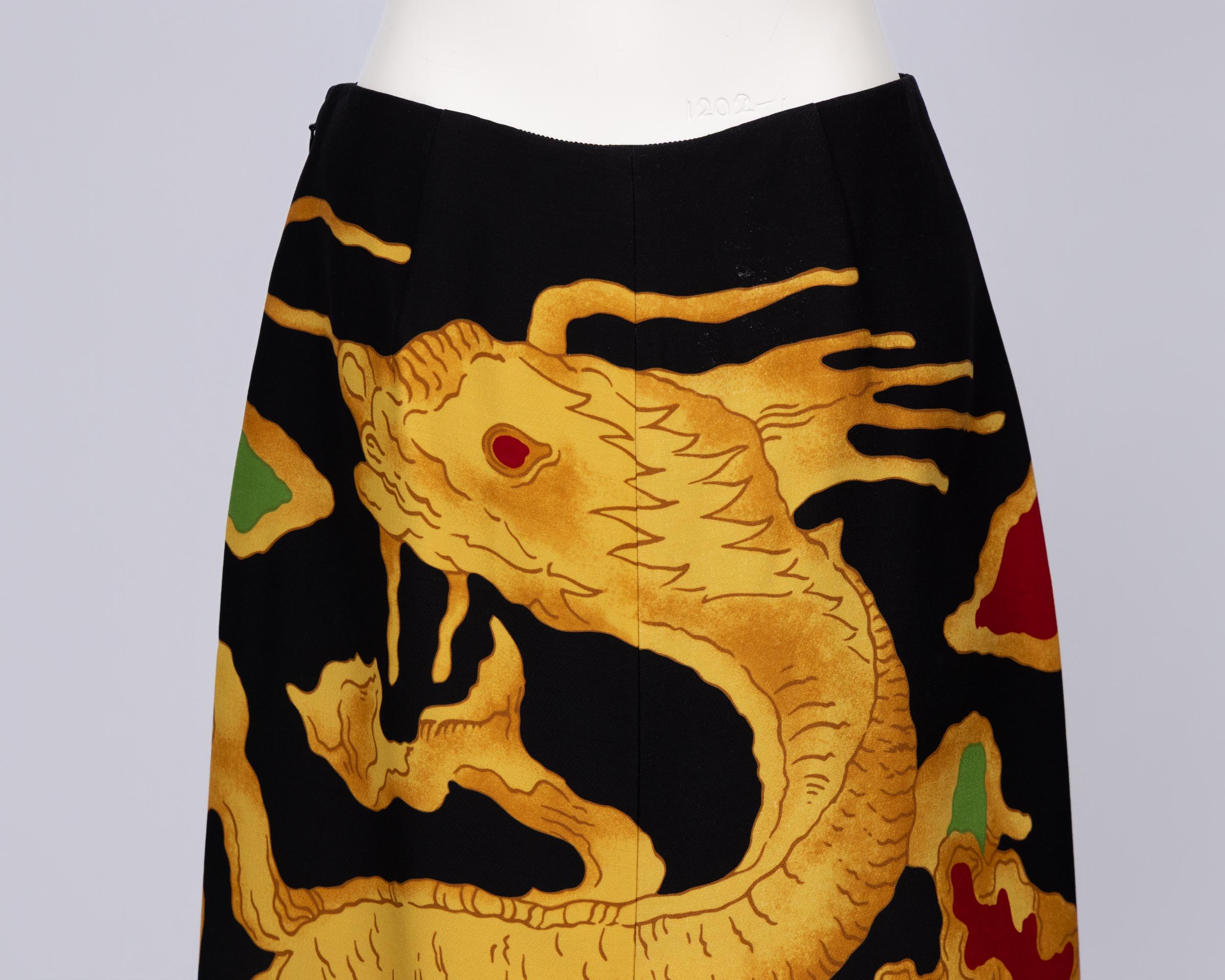 Valentino Gonna del Drago Primavera 2001 Edizione Limitata 1968 in vendita 3