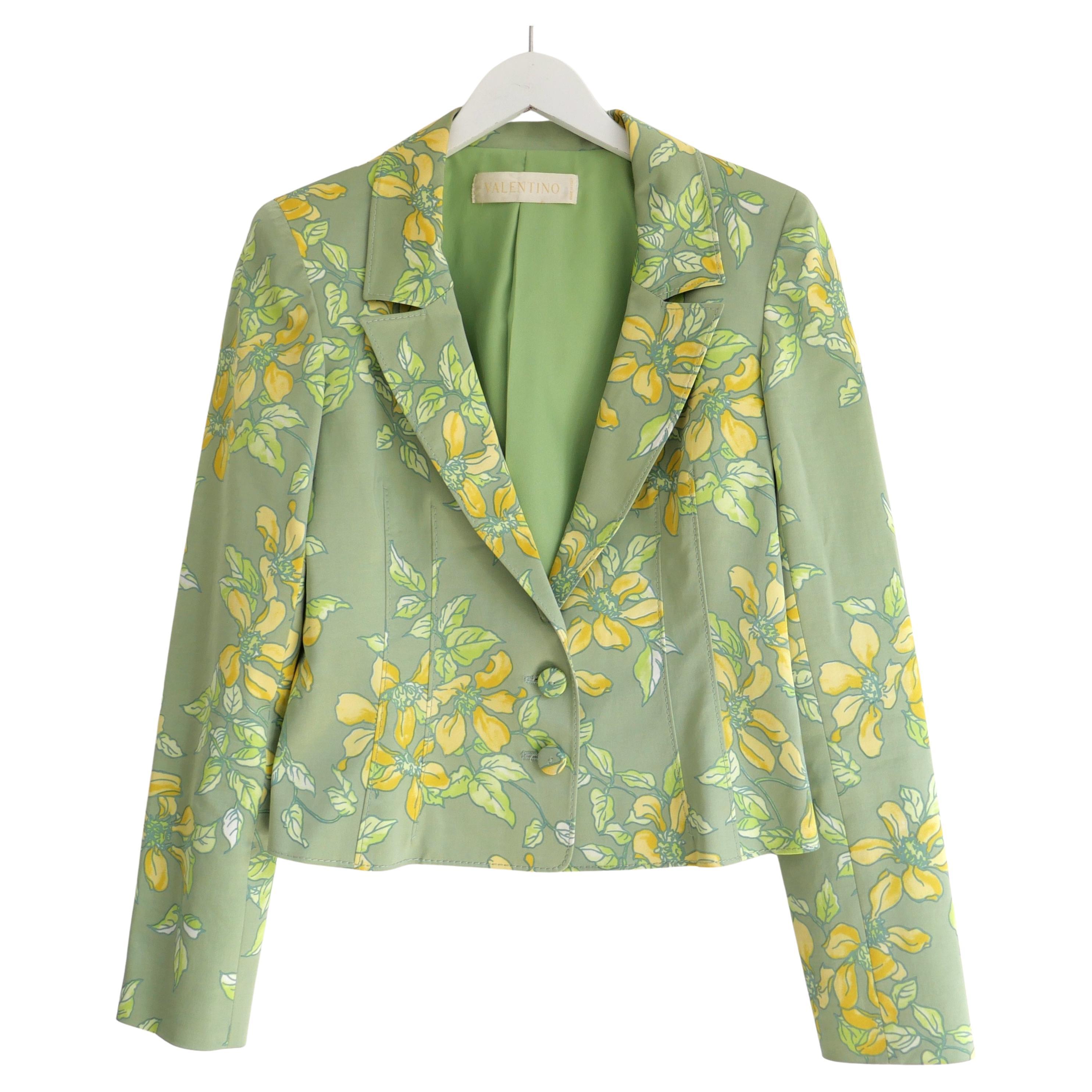 Valentino Spring 2006 Chinese Floral Blazer Jacket For Sale