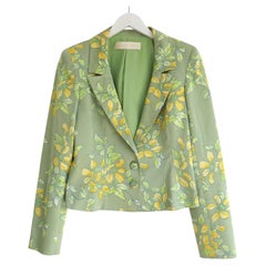 Giacca blazer floreale cinese di Valentino primavera 2006