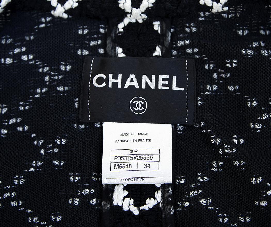 CHANEL Spring 2009 GIOMETRIC PATTERN COAT Size 34  1