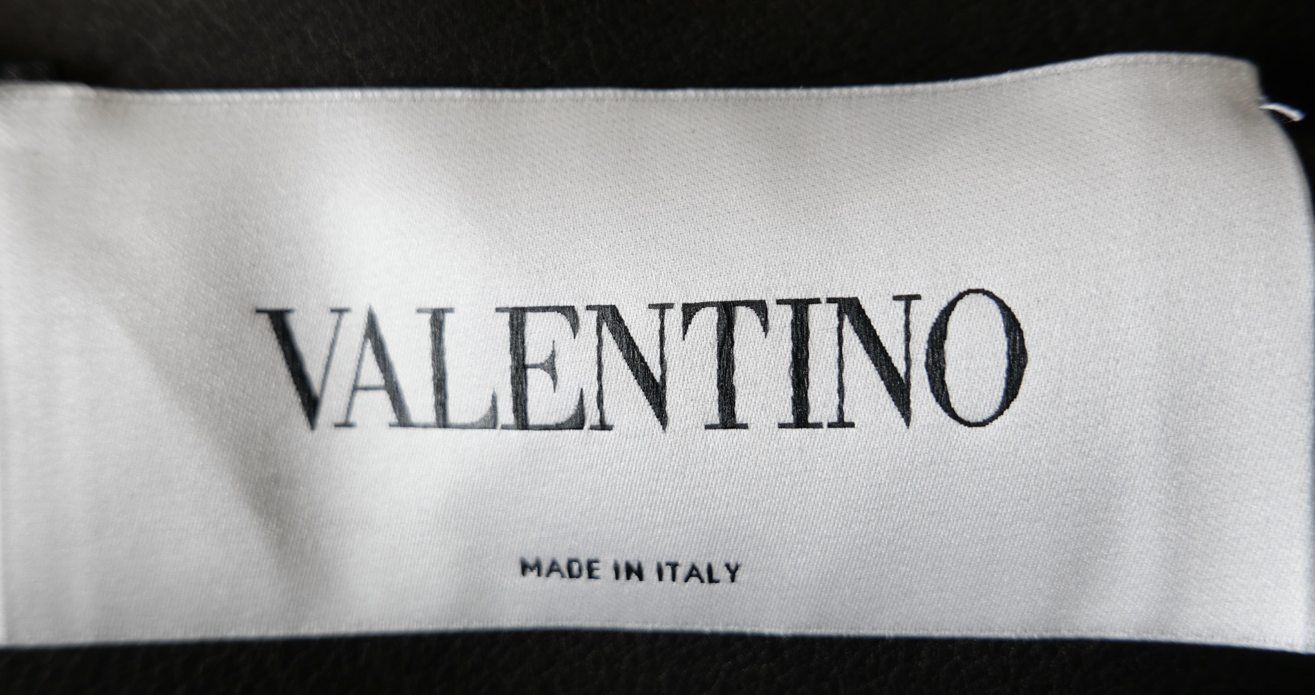 Valentino Spring 2014 Black Suede Poncho Cape For Sale 2
