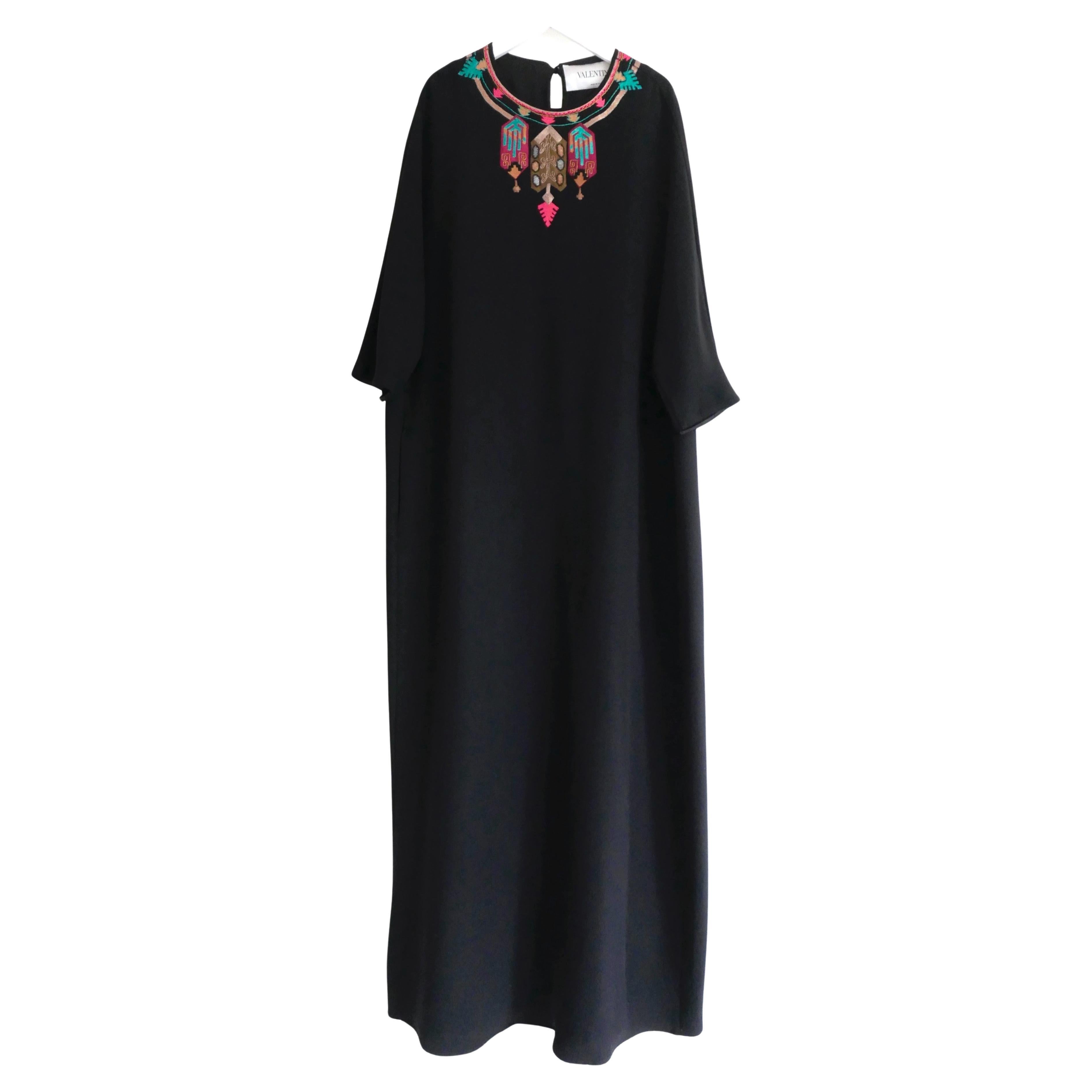 Valentino Spring 2014 Embellished Loose Fit Maxi Dress Gown For Sale