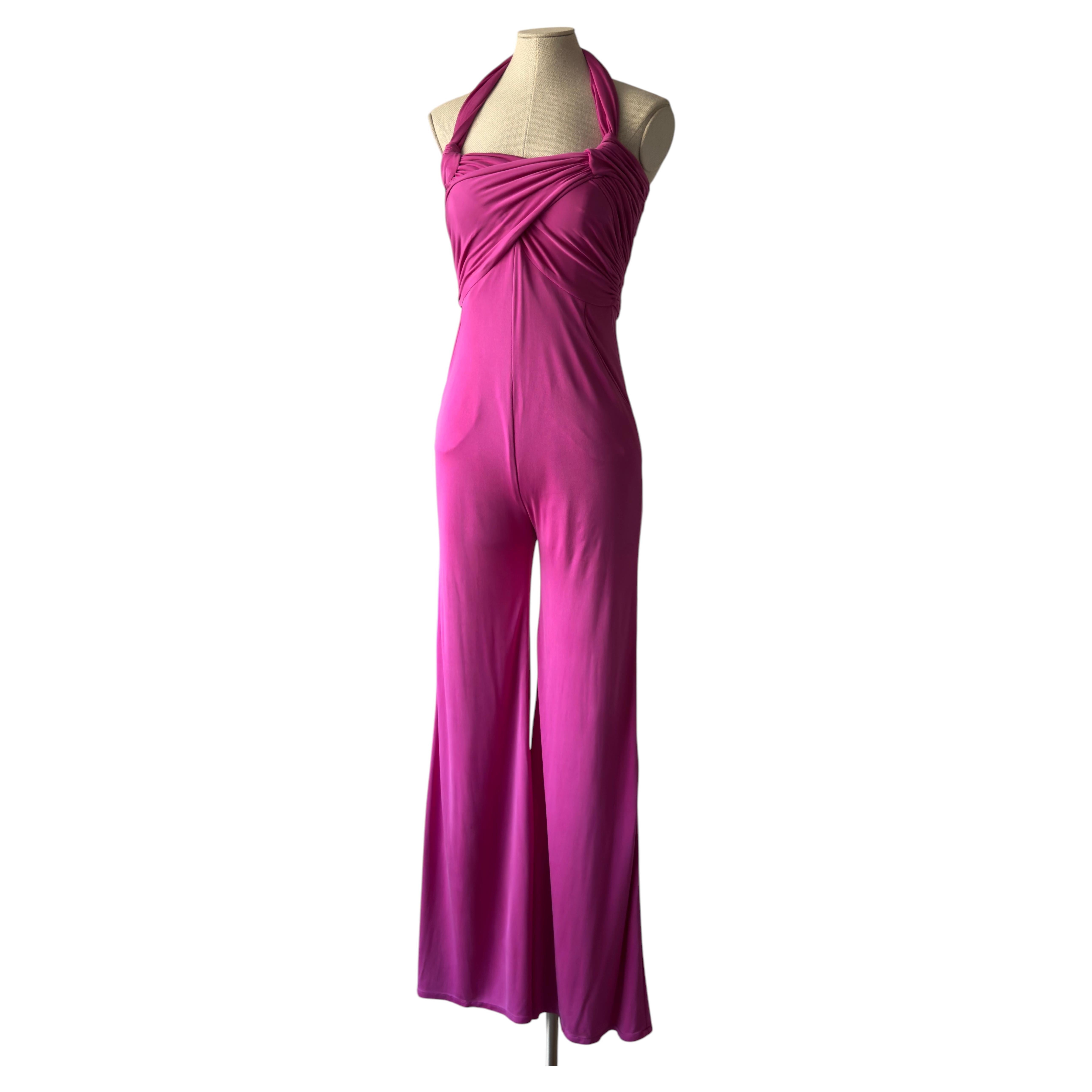 Mono de seda rosa fucsia de Valentino, colección Primavera-Verano 2004