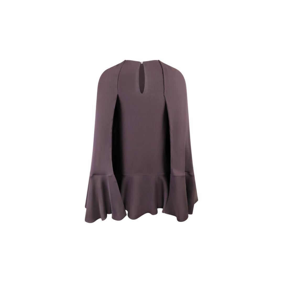 Black Valentino SS21 Brown Cape Mini Dress