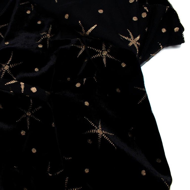 Valentino Star Embroidered Velvet Flare Midi Dress For Sale at 1stDibs |  valentino star dress, star embroidered dress, valentino star dresses