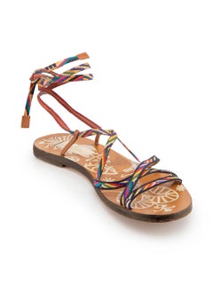 Valentino Stripe Woven Strap Flat Sandals Size EU 36