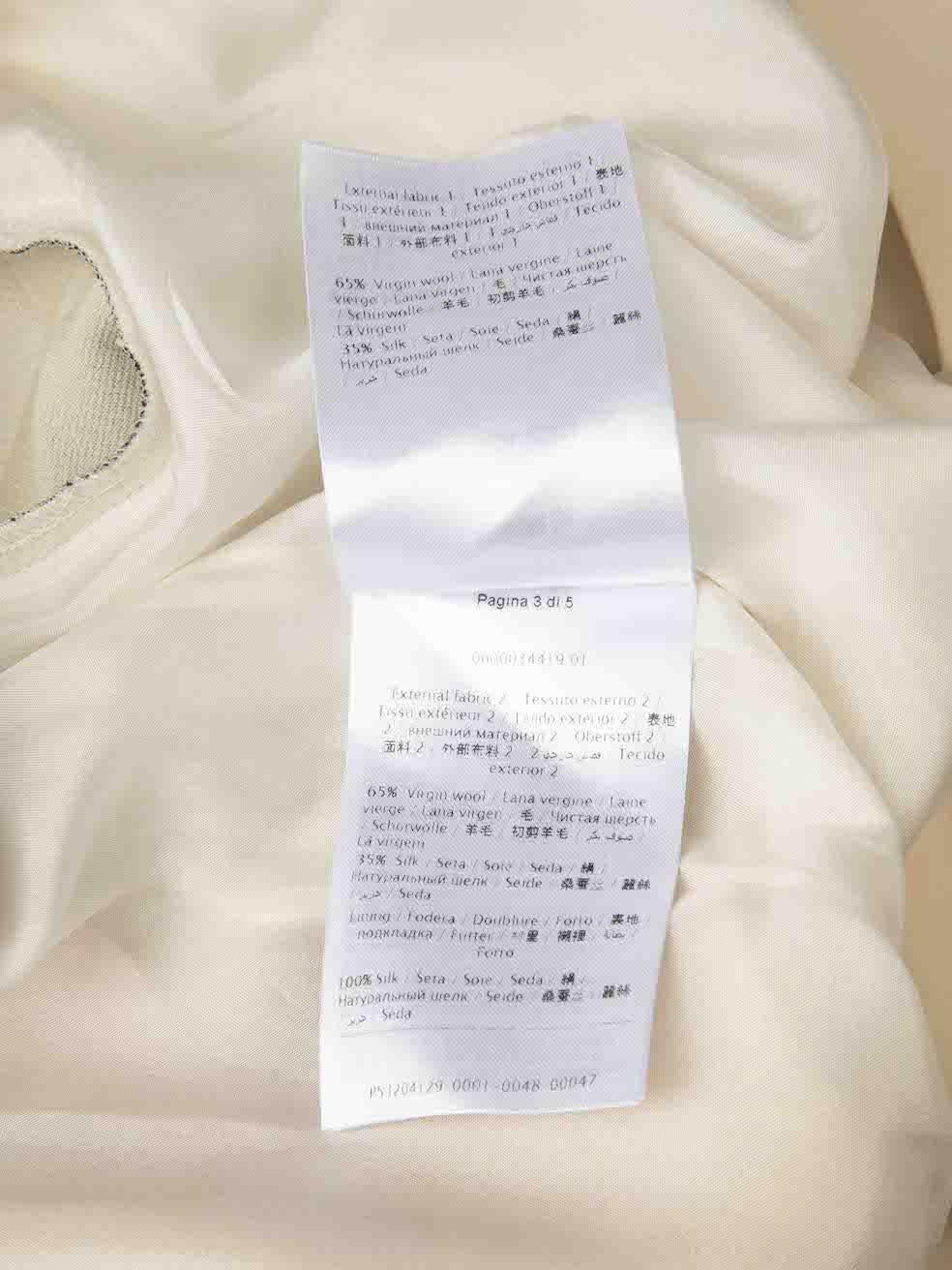 Valentino - Mini robe rayée avec ceinture et nœud en laine - Taille XL en vente 1