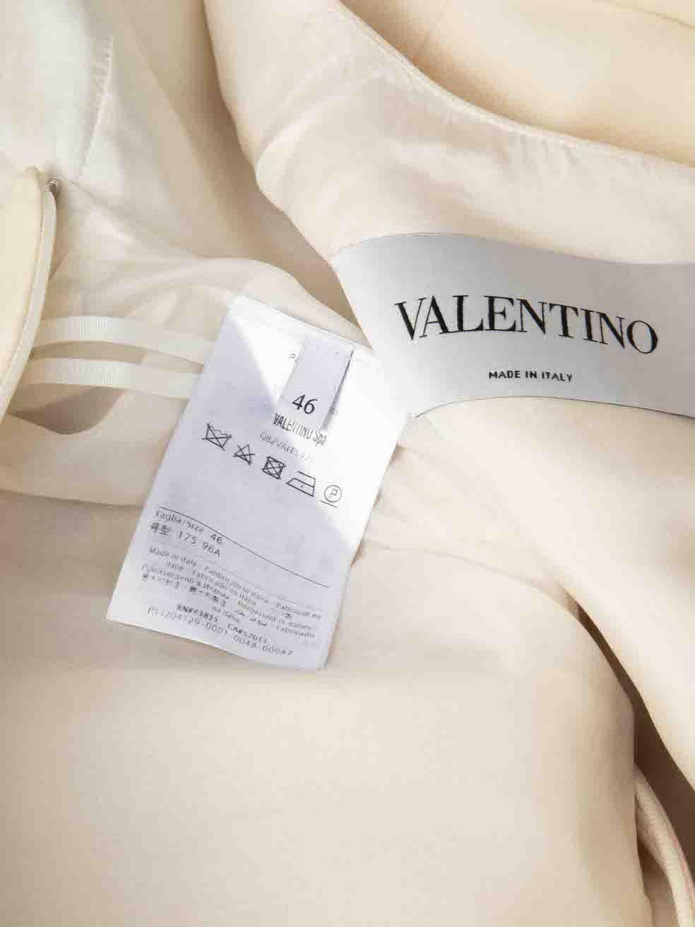 Valentino - Mini robe rayée avec ceinture et nœud en laine - Taille XL en vente 2