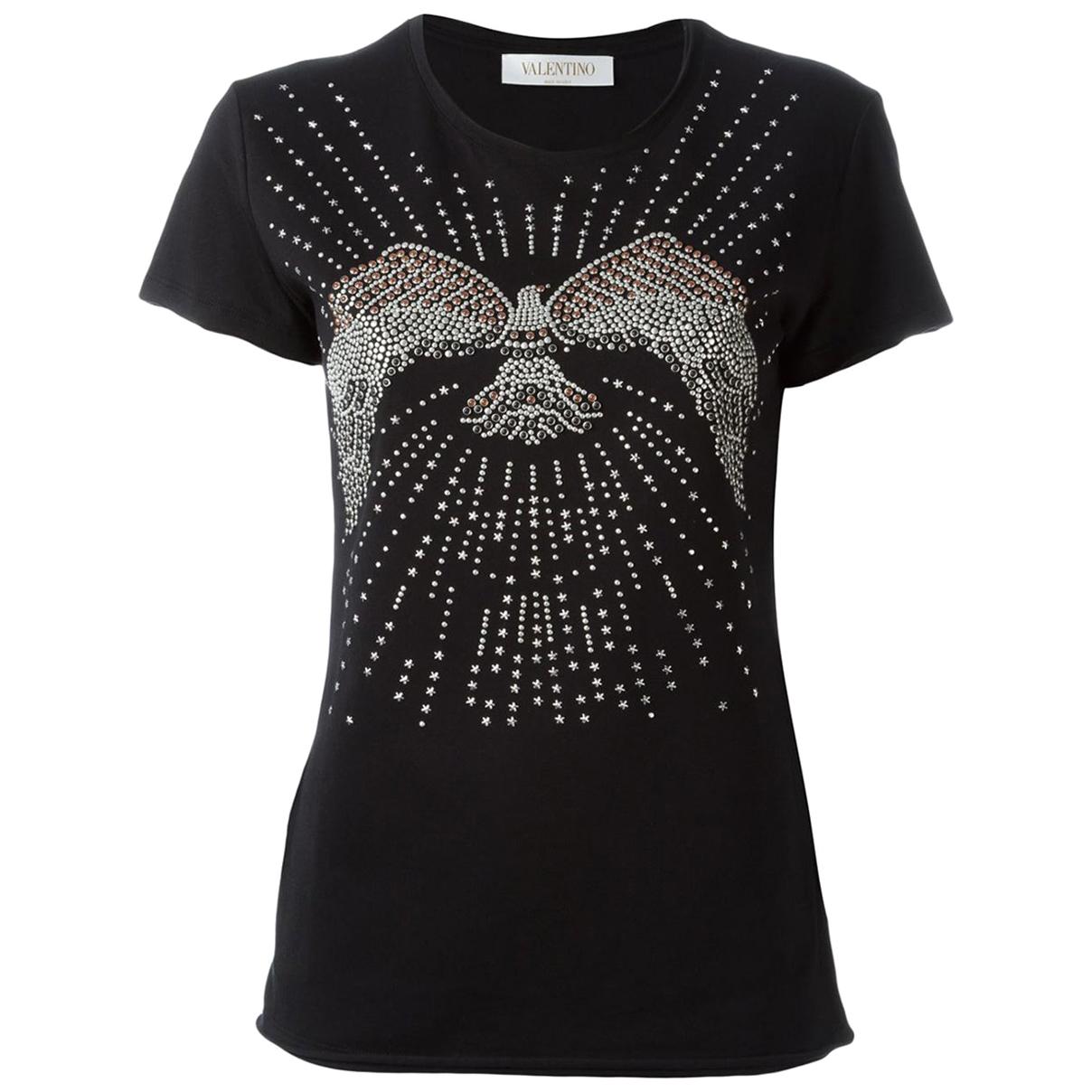 Valentino Stud-Embellished Cotton-Jersey Top