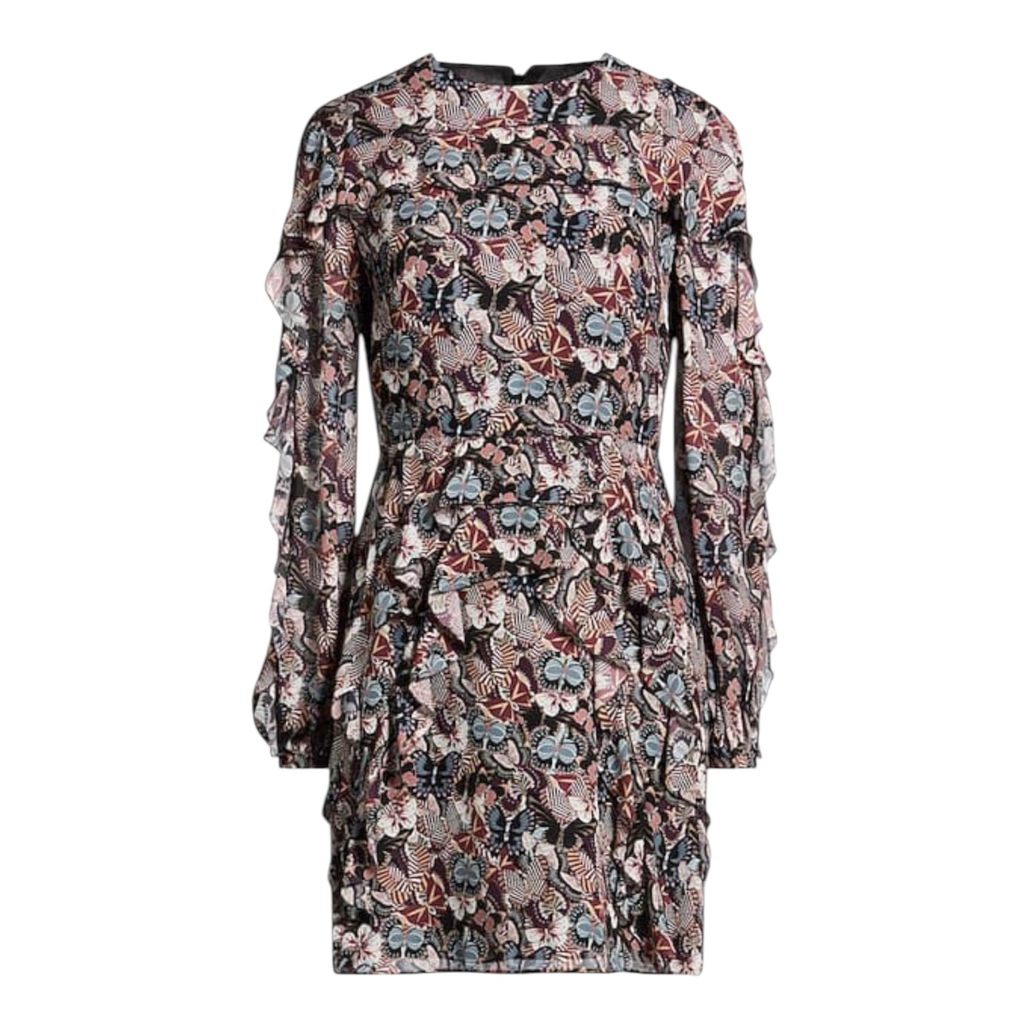 VALENTINO Stunning Butterfly Print Evening Cocktail Dress 6