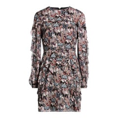 VALENTINO Stunning Butterfly Print Silk Evening Cocktail Dress 6