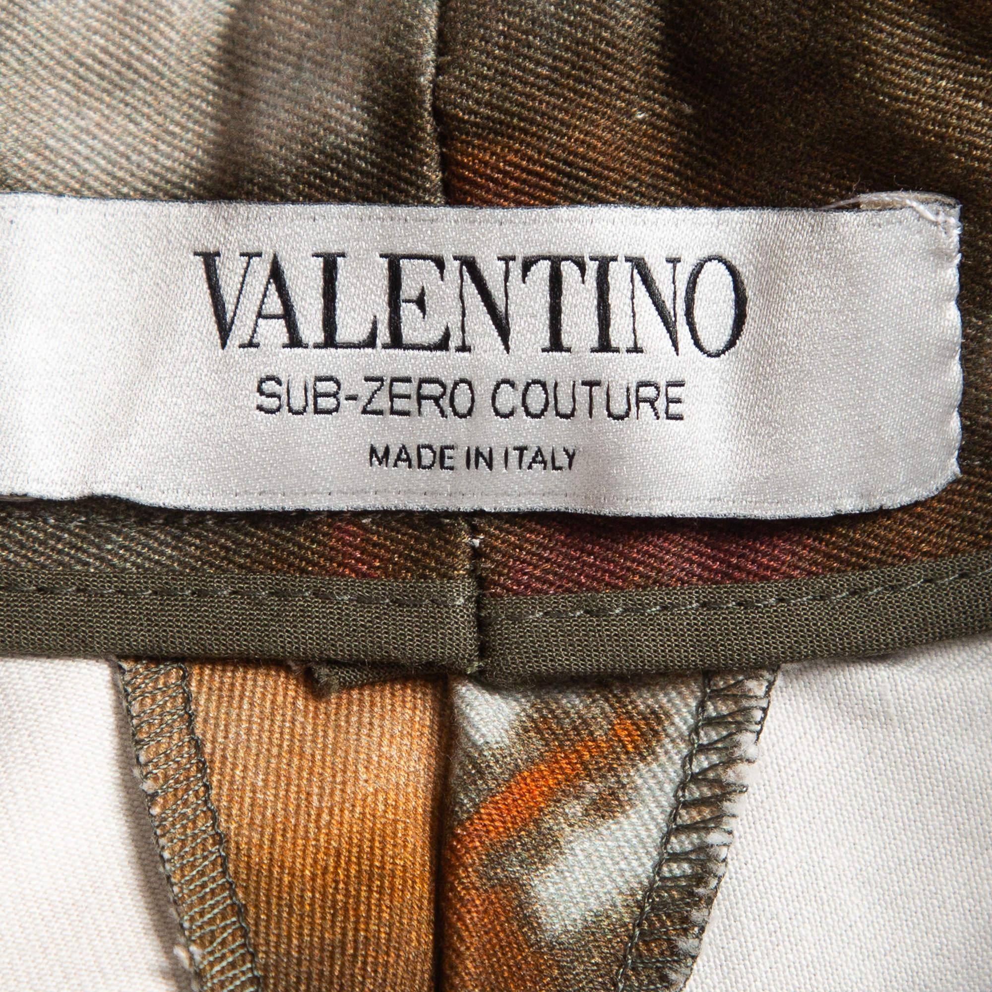 Women's Valentino Sub-Zero Couture Multicolor Tie-Dye Print Cotton Mini Skirt S