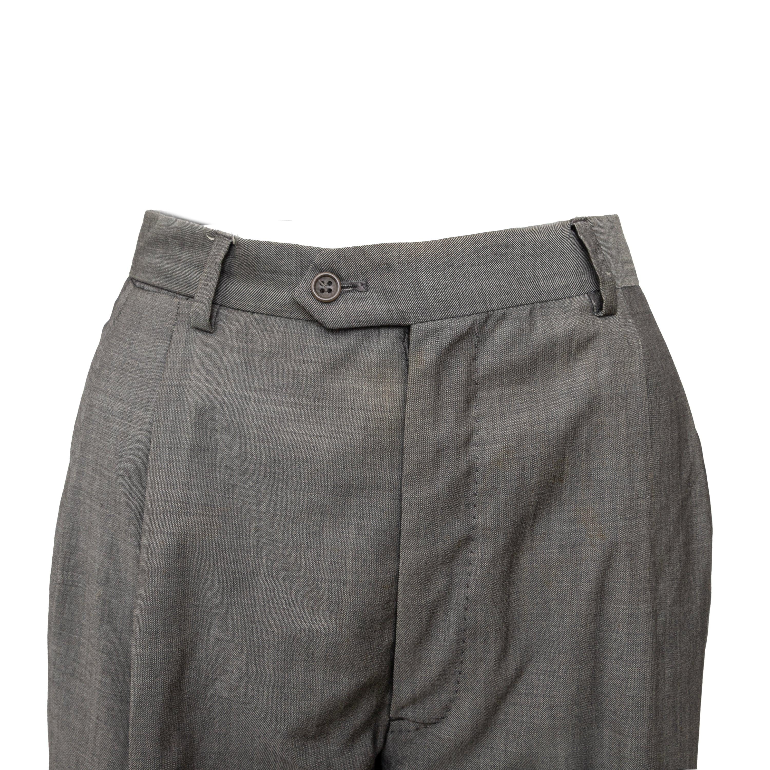 Gray Valentino Super 120's Tailored Pants - '10s For Sale
