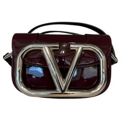 Valentino Supervee Small Patent Bag