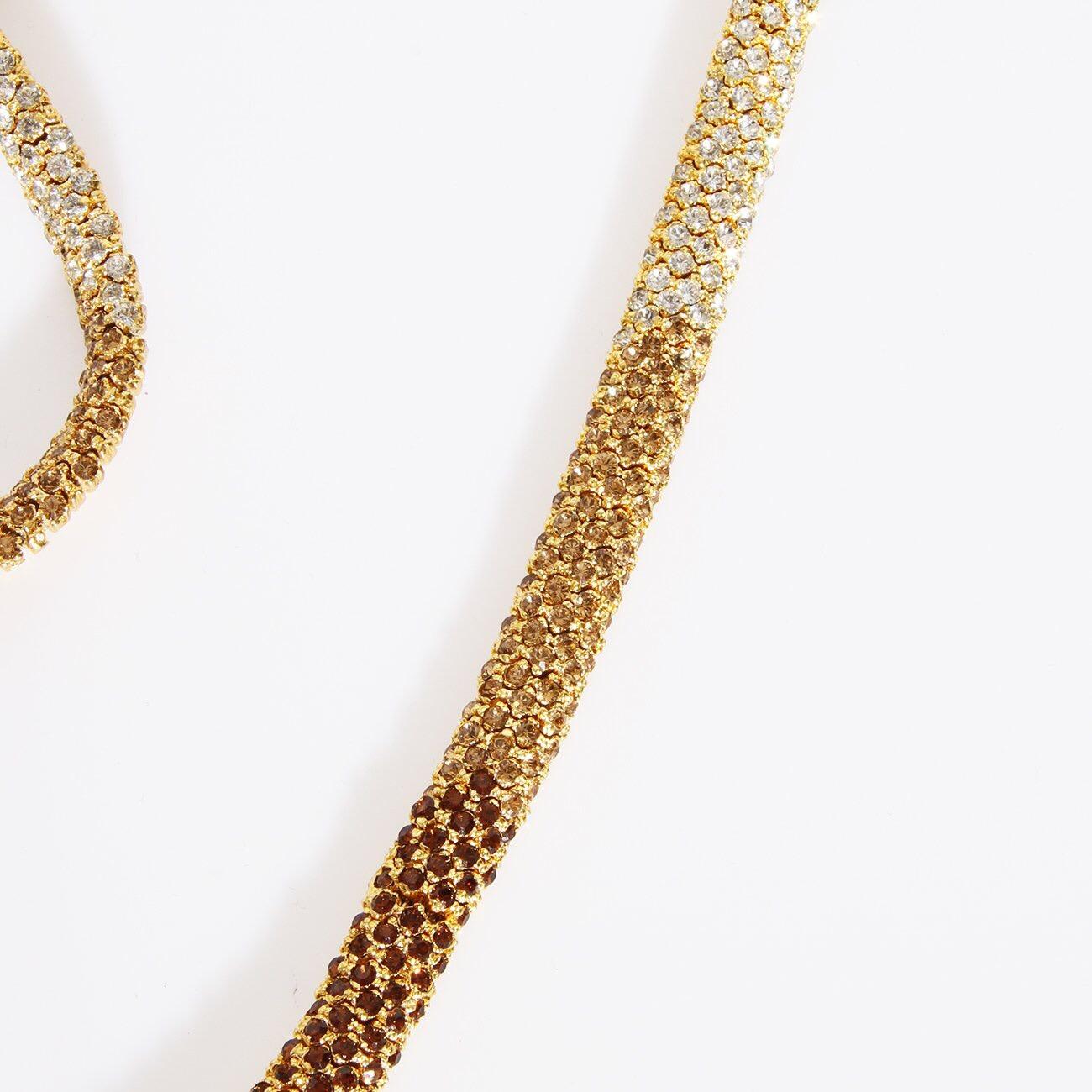 swarovski snake necklace