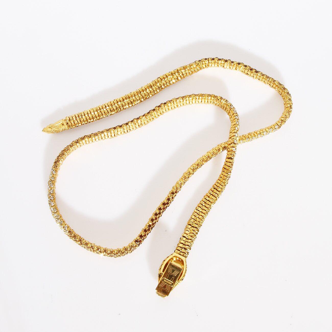 snake necklace swarovski