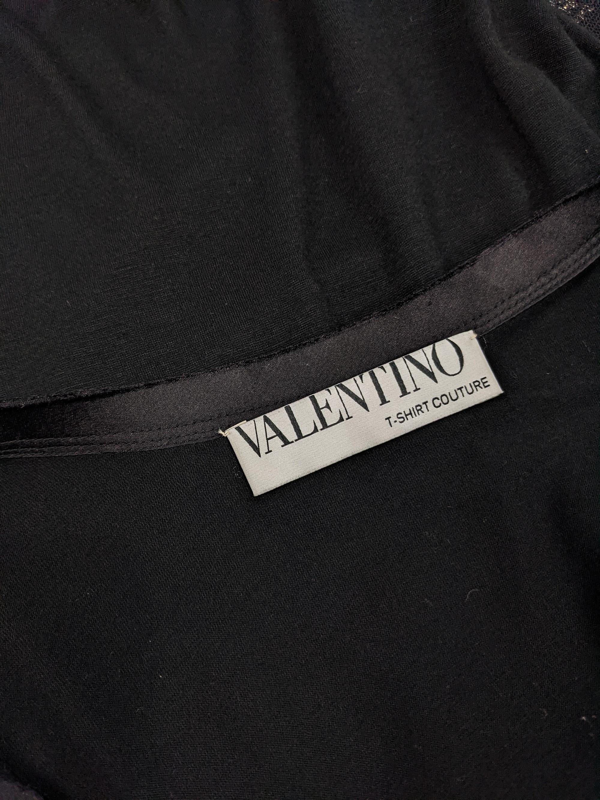 Valentino T-Shirt Couture perlenbesetztes Mesh-Top 3