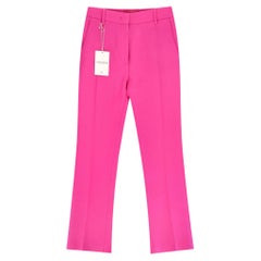 Valentino Tailored Straight-Leg Virgin Wool & Silk Blend Trousers
