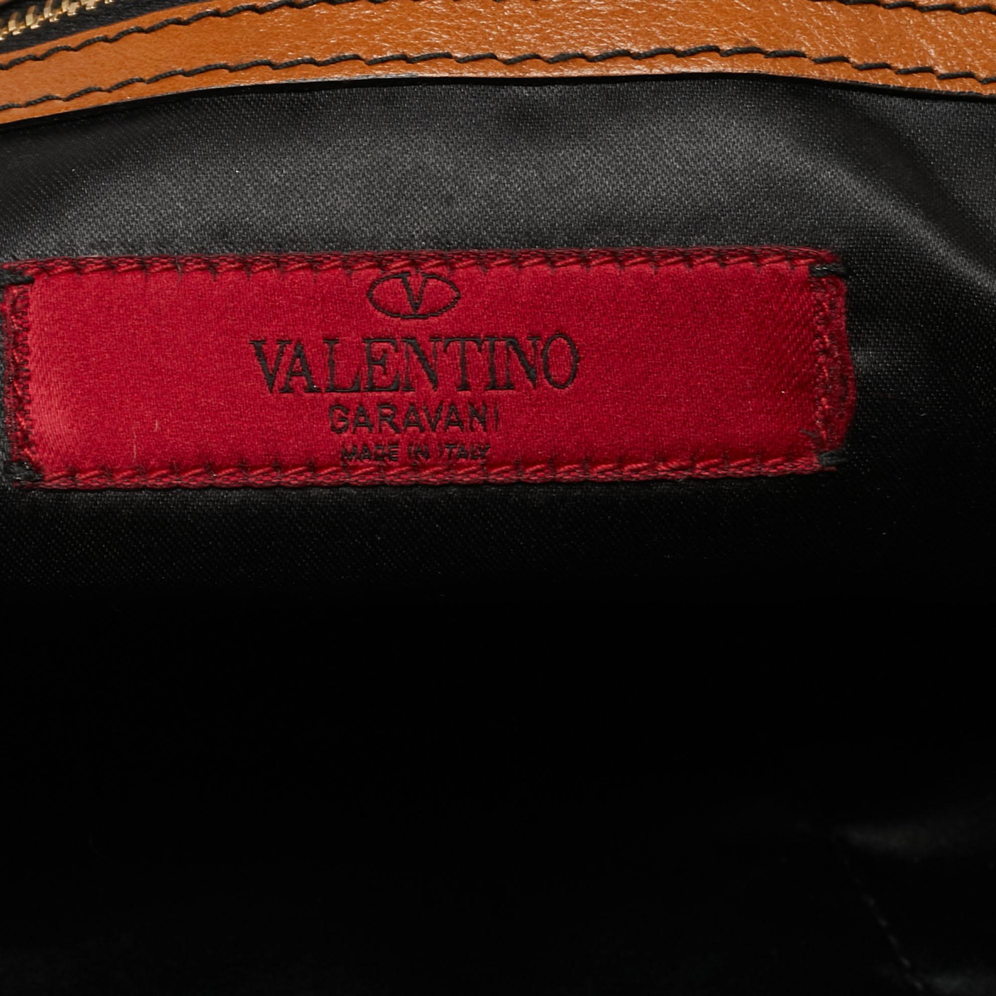 Valentino Tan Leather Bow Tote 3