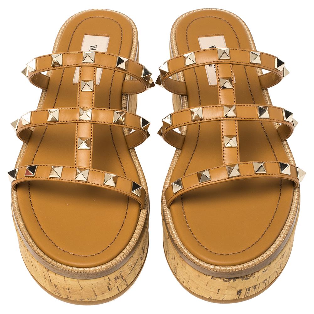 valentino sandals tan