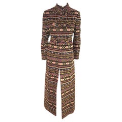 Valentino Tapestry Pattern 2012/13 Runway Collection Long Coat Size 10 US