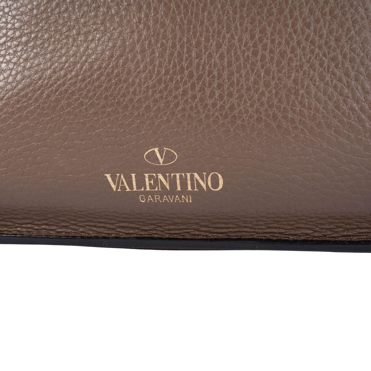 VALENTINO taupe leather TO BE COOL SMALL Tote Bag For Sale 2