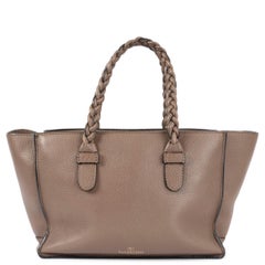 VALENTINO taupe leather TO BE COOL SMALL Tote Bag