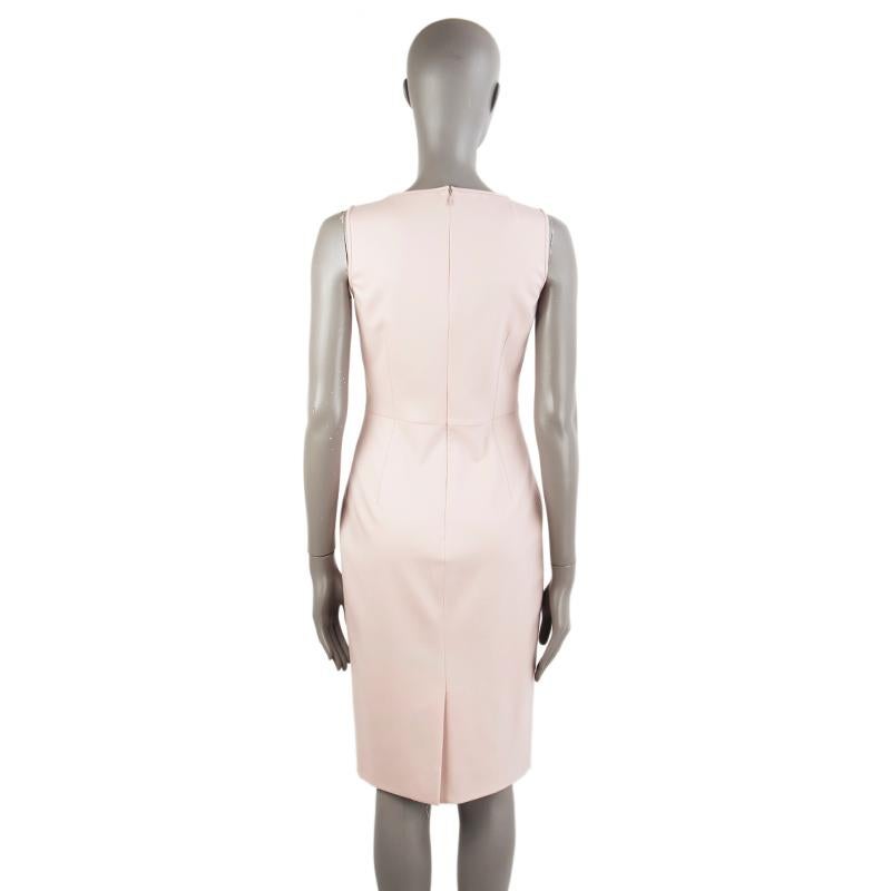 pale pink sheath dress