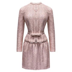 VALENTINO VINTAGE TENDERLY PINK TWEED Women's SUIT