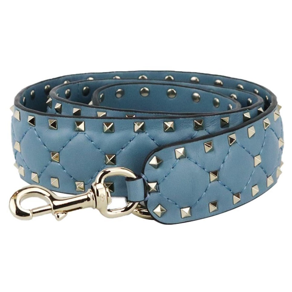 Valentino The Rockstud Spike Quilted Leather Bag Strap For Sale