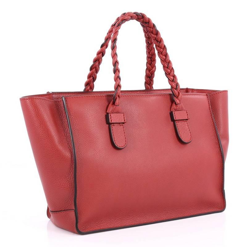 Pink Valentino To Be Cool Tote Leather Small