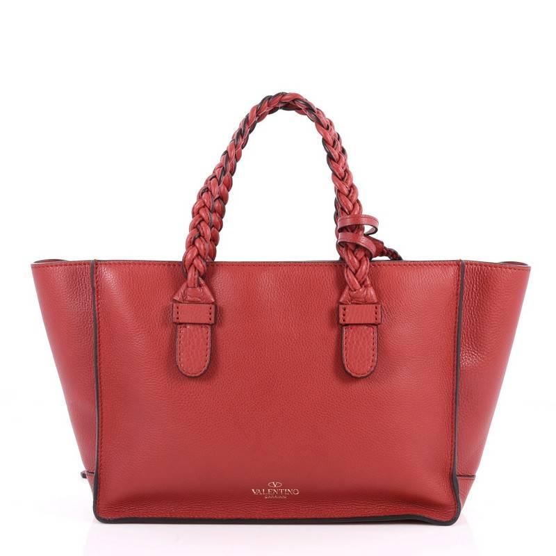 Valentino To Be Cool Tote Leather Small In Good Condition In NY, NY