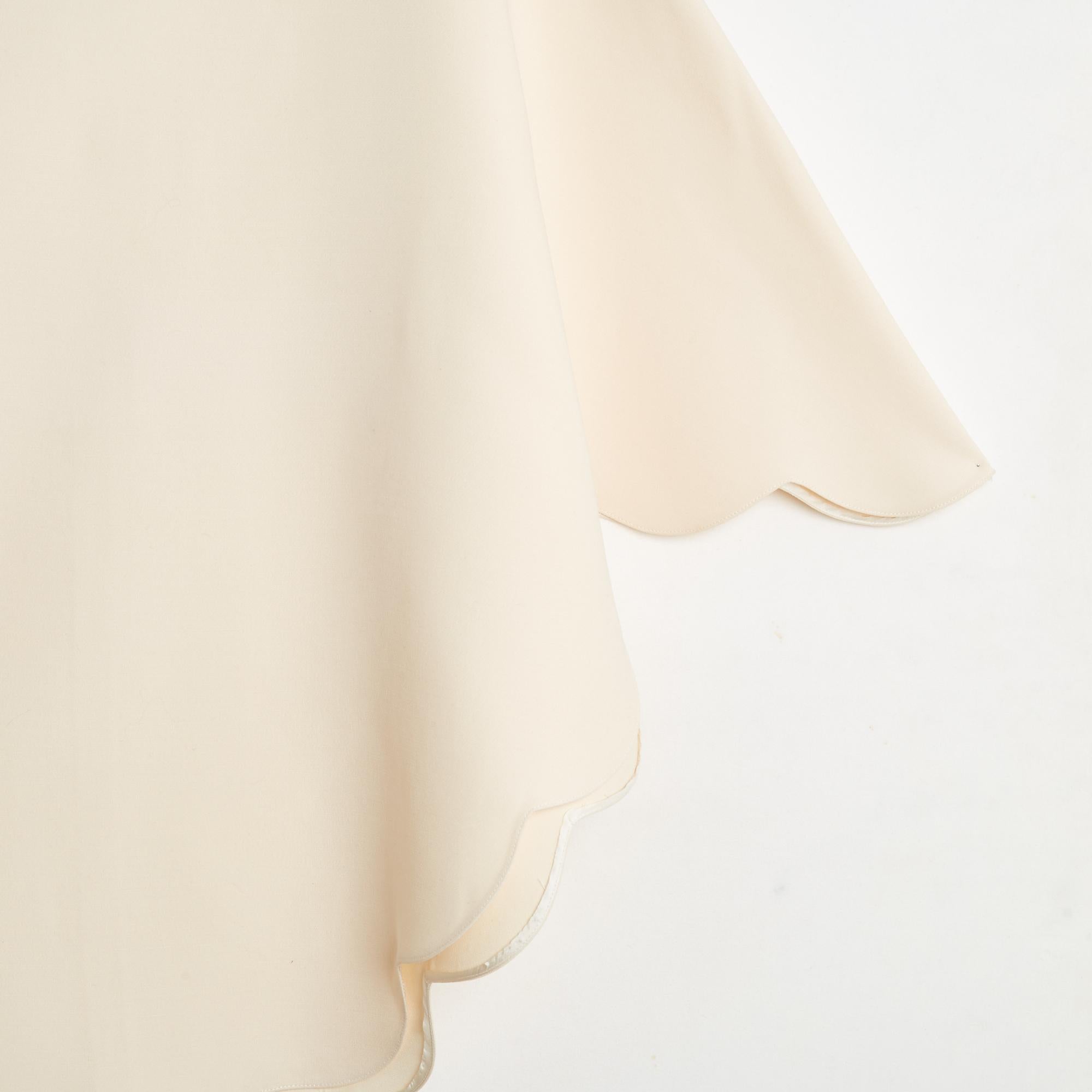 De las mujeres Valentino Top Tunique FR36 Crudo Lana y seda Top Capa UK8 US6 en venta