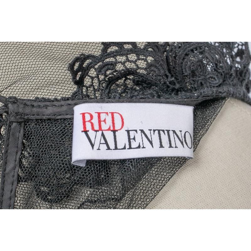 Valentino Transparent Black Lace Dress For Sale 5
