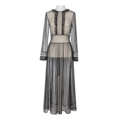 Valentino Transparent Black Lace Dress Valentino Transparent Black Lace Dress