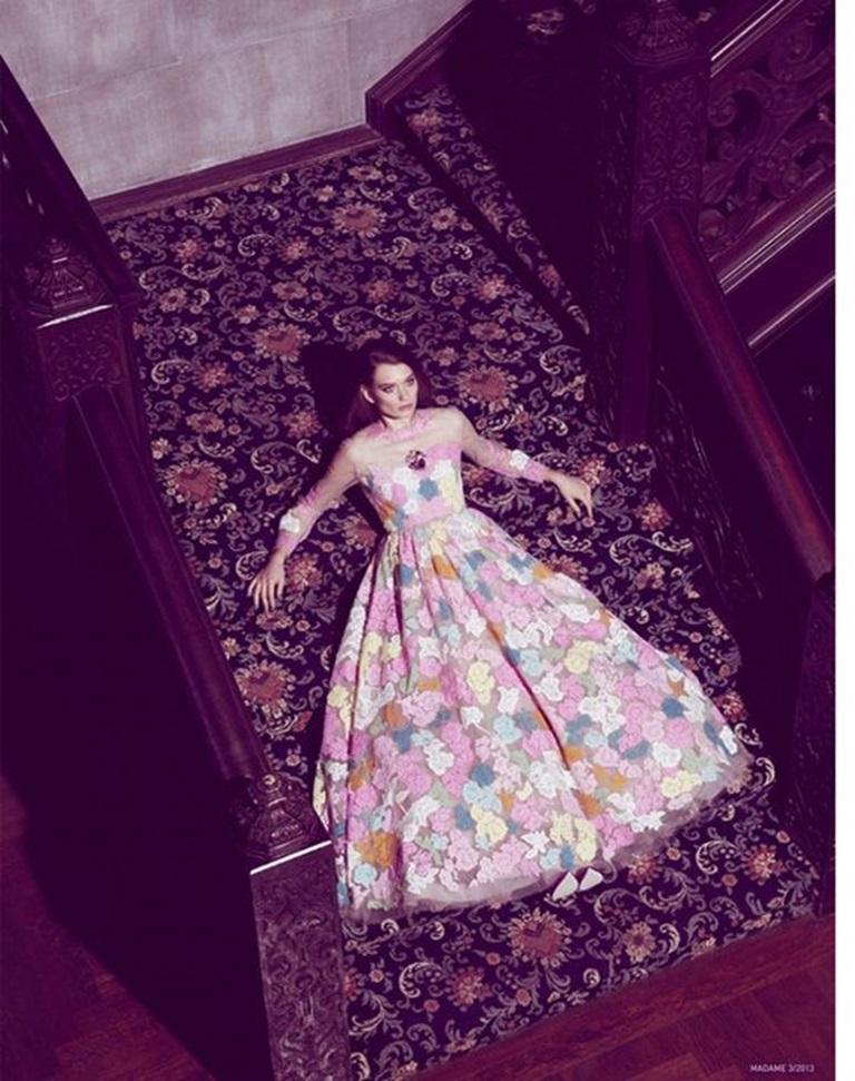Valentino Vestito trasparente a maniche lunghe, 2013 2