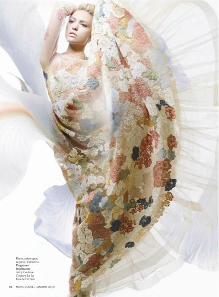 Valentino Vestito trasparente a maniche lunghe, 2013 3